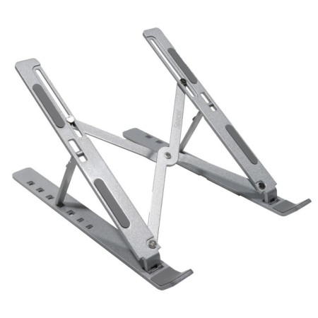 Stand Notebook Spacer 15.6″, aluminiu, pliabil si ajustabil, 7 trepte de inaltime, husa de transport, gri SPACER - 1